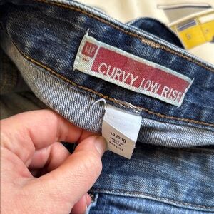 GAP Women's Curvy Low Rise Blue Jeans
